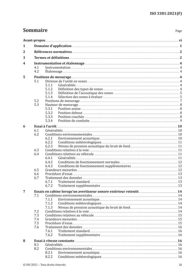ISO 3381:2021 ISO 3381:2021 - Applications ferroviaires — Acoustique — Mesurage du bruit à l'intérieur des véhicules circulant sur rails
Released:9/8/2021