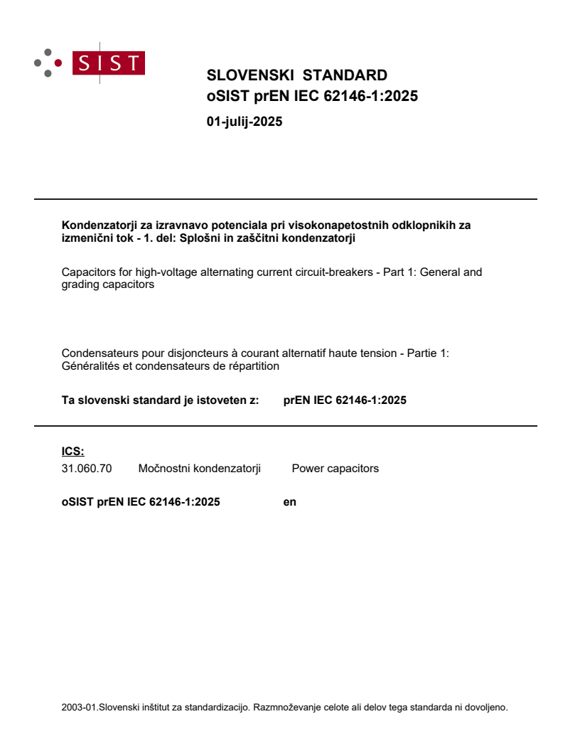prEN IEC 62146-1:2025 - BARVE