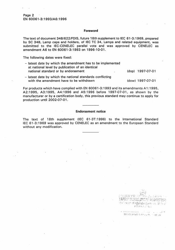 EN 60061-3:1993/A6:1996 EN 60061-3:2000/A6:1999 - Page 4 preview