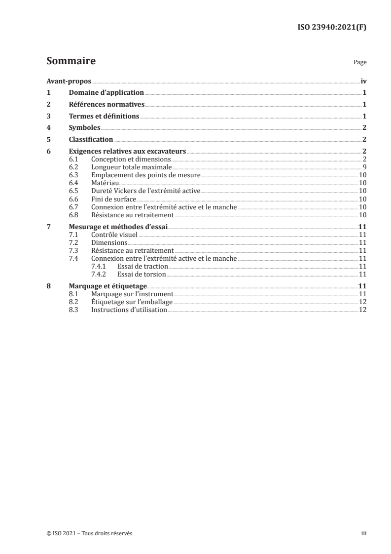 ISO 23940:2021 - Médecine bucco-dentaire — Excavateurs
Released:4/19/2021