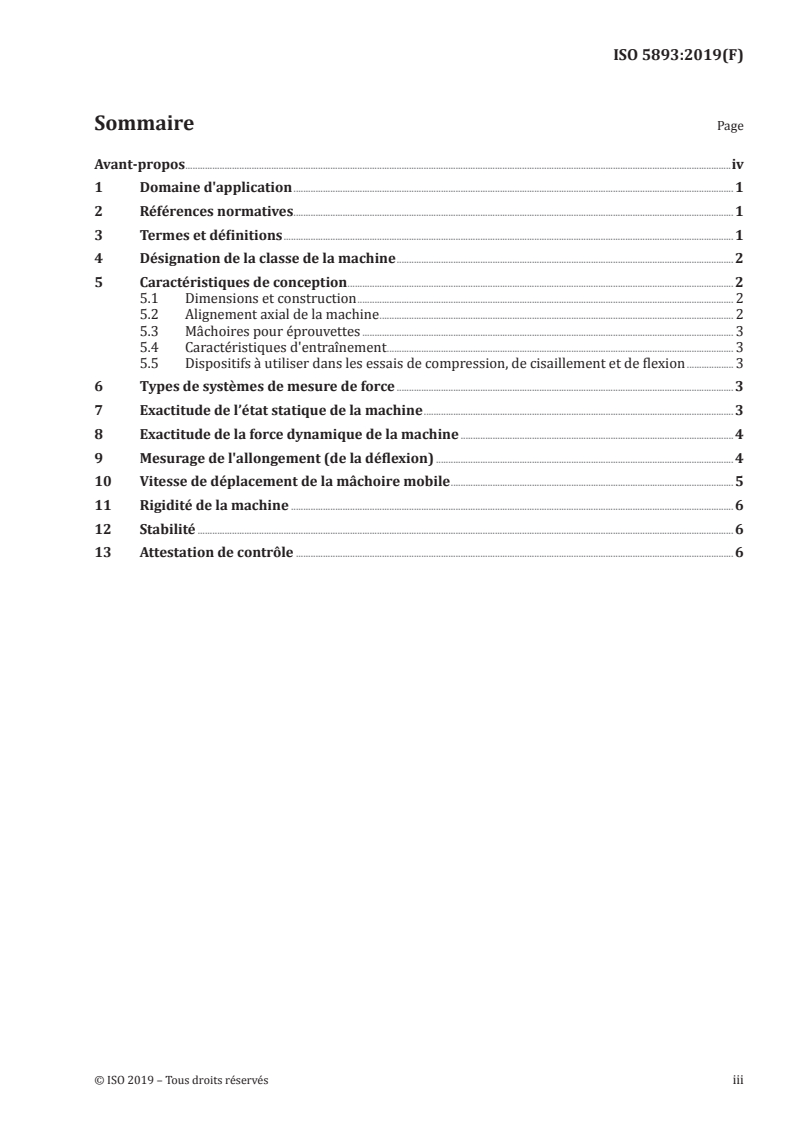 ISO 5893:2019 - Appareils d'essai du caoutchouc et des plastiques — Types pour traction, flexion et compression (vitesse de translation constante) — Spécifications
Released:7/25/2019