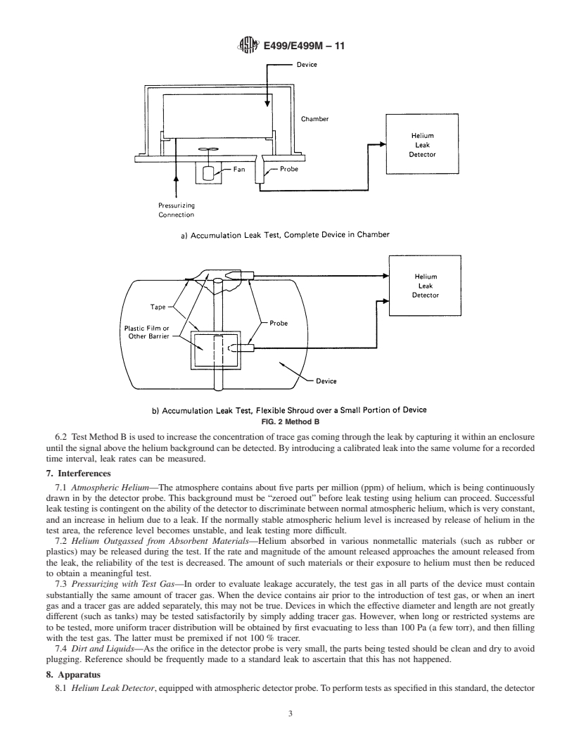 REDLINE ASTM E499/E499M-11 - Standard Practice for Leaks Using the Mass Spectrometer Leak Detector in the Detector Probe Mode  <a href="#fn00002"></a>