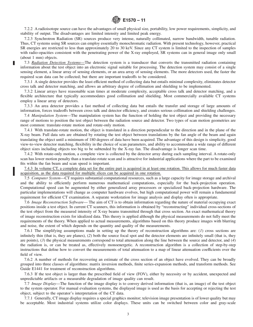 REDLINE ASTM E1570-11 - Standard Practice for Computed Tomographic (CT) Examination