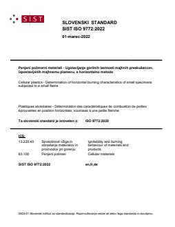 SIST ISO 9772:2022 - Page 1 preview