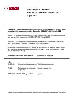 EN ISO 23875:2022/oprA1:2023 - Page 1 preview