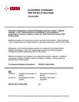 SIST EN IEC 61162-2:2024 SIST EN IEC 61162-2:2024 - Page 1 preview