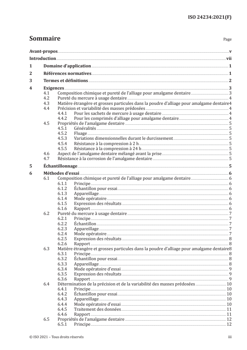 ISO 24234:2021 ISO 24234:2021 - Médecine bucco-dentaire — Amalgame dentaire
Released:8/18/2021