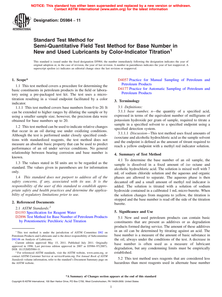 ASTM D5984-11 - Standard Test Method for Semi-Quantitative Field Test ...