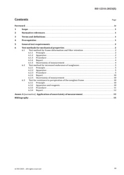 ISO 12311:2023 - Personal protective equipment — Test methods for sunglasses and related eyewear
Released:11. 12. 2023 - Page 3 preview