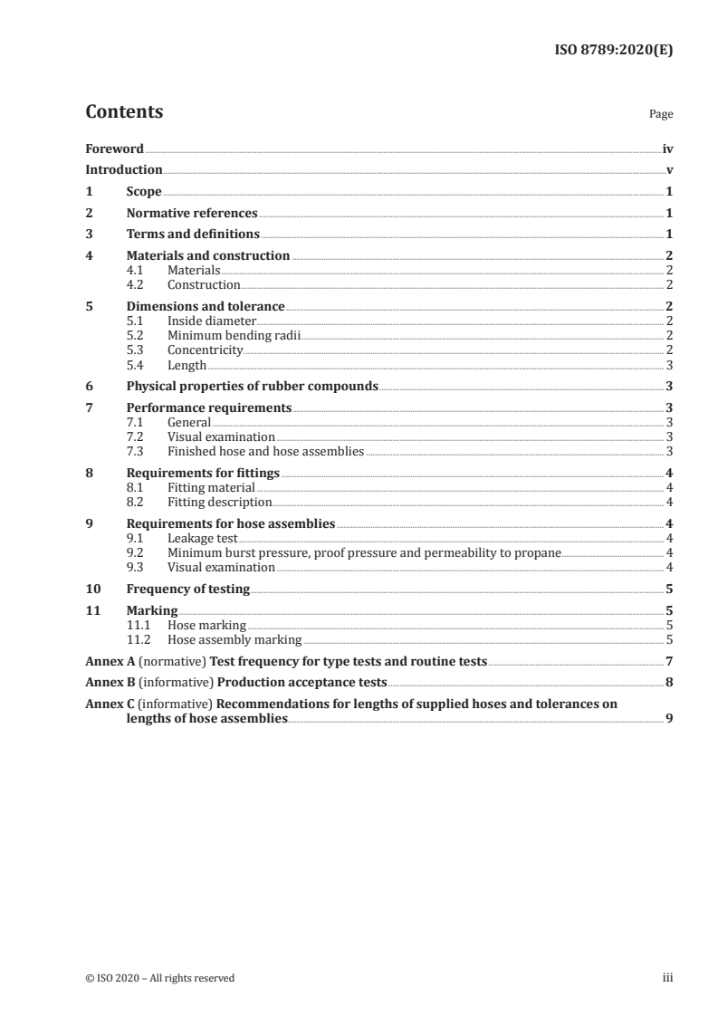 ISO 8789:2020 - Rubber hoses and hose assemblies for liquefied petroleum gas in motor vehicles — Specification
Released:1/8/2020