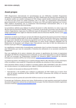 ISO 15230-1:2021 - Vibrations et chocs mécaniques — Forces de couplage à l’interface homme-machine en cas de vibrations transmises par les mains — Partie 1: Mesurage et évaluation
Released:8/13/2021 - Page 4 preview