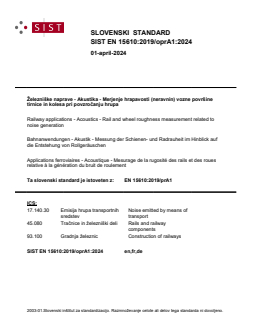 EN 15610:2019/FprA1 EN 15610:2019/oprA1:2024 - BARVE - Page 1 preview