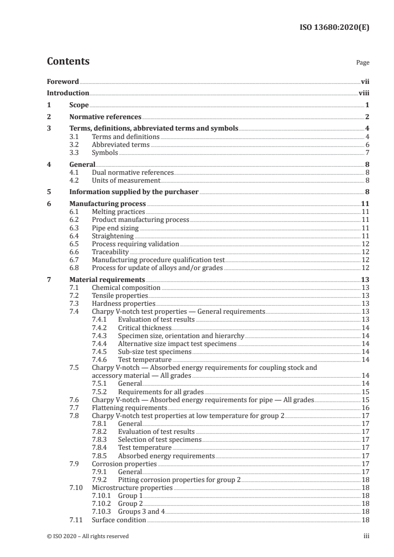 ISO 13680:2020 ISO 13680:2020 - Petroleum and natural gas industries — Corrosion-resistant alloy seamless tubular products for use as casing, tubing, coupling stock and accessory material — Technical delivery conditions
Released:5/19/2020