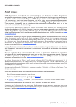 ISO 24022-2:2020 - Plastiques — Matériaux à base de polystyrène (PS) pour moulage et extrusion — Partie 2: Préparation des éprouvettes et détermination des propriétés
Released:5/29/2020 - Page 4 preview