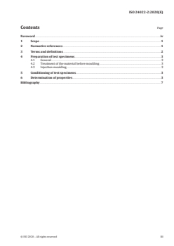 ISO 24022-2:2020 - Plastics — Polystyrene (PS) moulding and extrusion materials — Part 2: Preparation of test specimens and determination of properties
Released:5/29/2020 - Page 3 preview