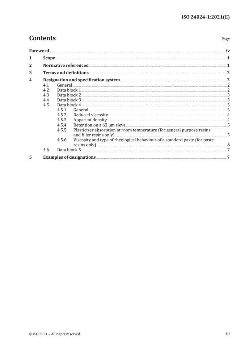 ISO 24024-1:2021 ISO 24024-1:2021 - Plastics — Homopolymer and copolymer resins of vinyl chloride — Part 1: Designation system and basis for specifications
Released:2/10/2021