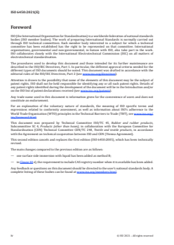 ISO 6450:2021 ISO 6450:2021 - Rubber- or plastics-coated fabrics — Determination of resistance to liquids
Released:9/15/2021 - Page 4 preview