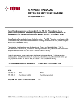 EN IEC 60317-73:2018/A1:2024 EN IEC 60317-73:2018/A1:2024 - Page 1 preview