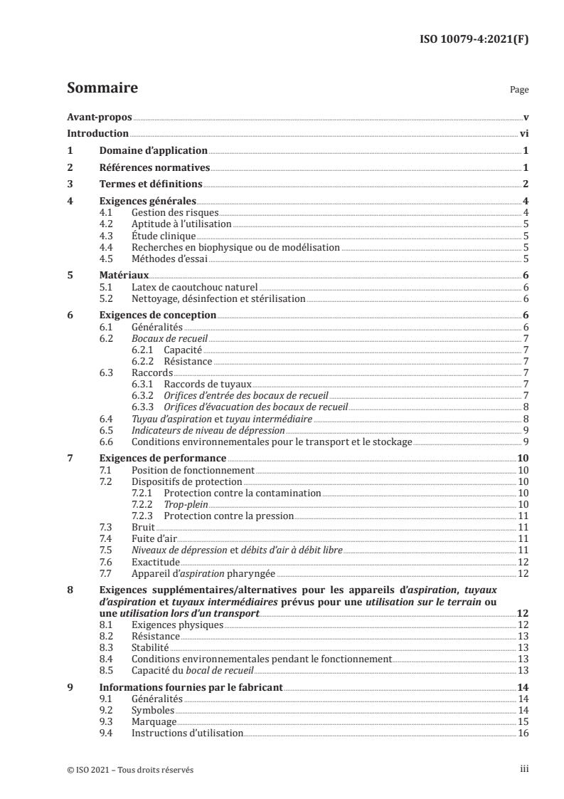 ISO 10079-4:2021 - Appareils d’aspiration médicale — Partie 4: Exigences générales
Released:11/30/2021