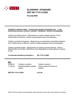 SIST EN 17131-2:2025 - Page 1 preview