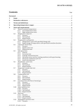 ISO 16750-4:2023 - Road vehicles — Environmental conditions and testing for electrical and electronic equipment — Part 4: Climatic loads
Released:24. 07. 2023 - Page 3 preview