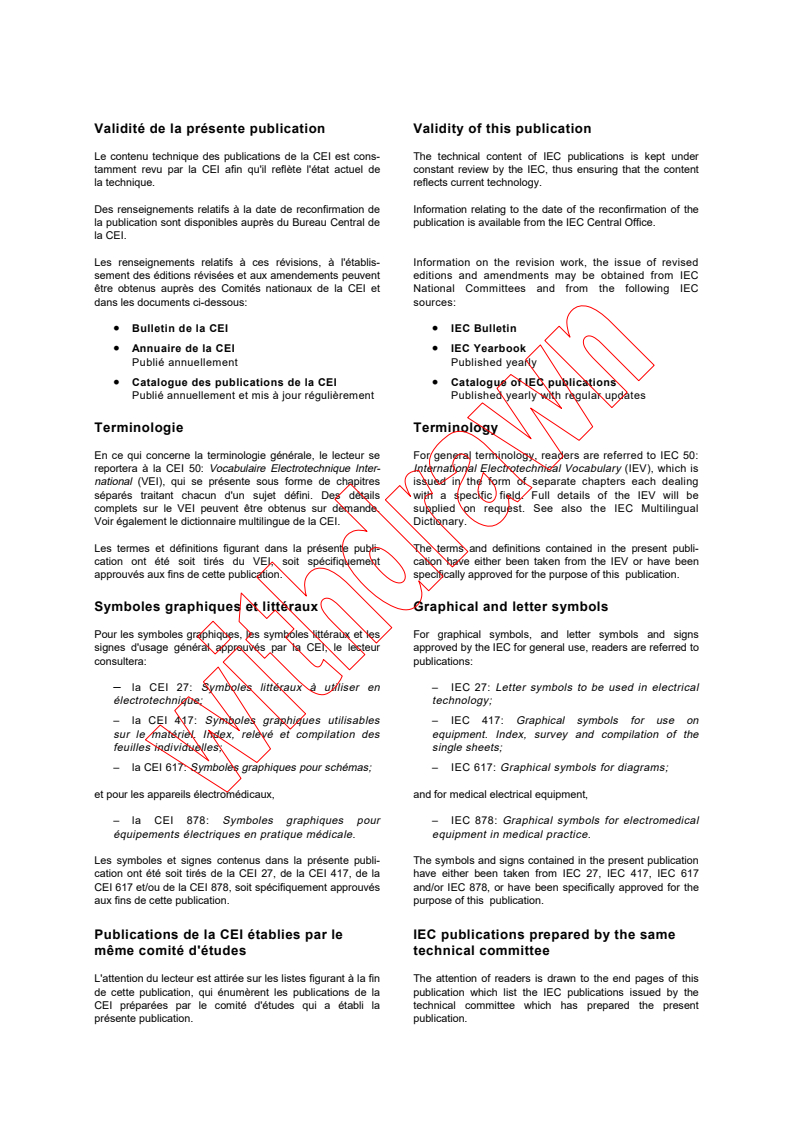 IEC 61300-3-3:1997 IEC 61300-3-3:1997 - Fibre optic interconnecting devices and passive components - Basic test and measurement procedures - Part 3-3: Examinations and measurements - Monitoring change in attenuation and in return loss (multiple paths)
Released:3/12/1997 - Page 2 preview