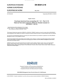EN 50341-2-18:2023 - BARVE - Page 3 preview