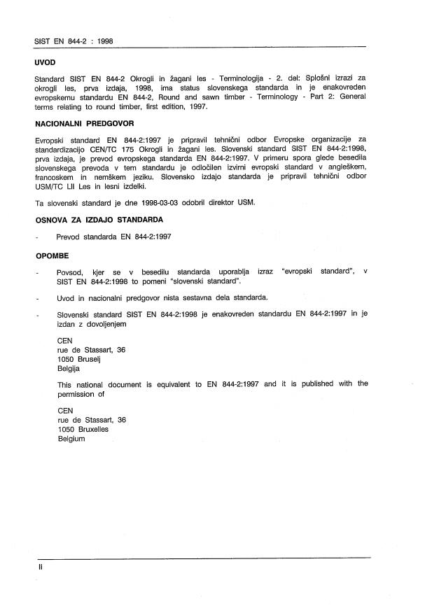 EN 844-2:1997 EN 844-2:1998 - Page 2 preview