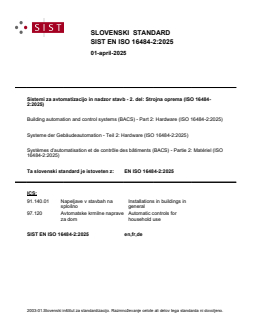 SIST EN ISO 16484-2:2025 SIST EN ISO 16484-2:2025 - Page 1 preview