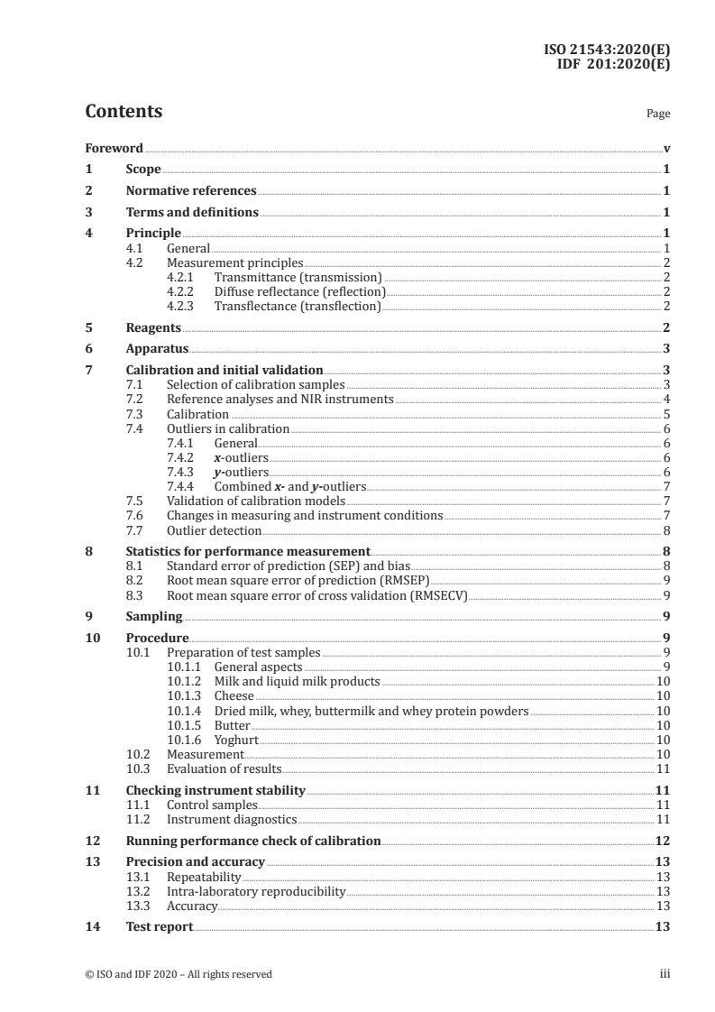 ISO 21543:2020 ISO 21543:2020 - Milk and milk products — Guidelines for the application of near infrared spectrometry
Released:10/6/2020