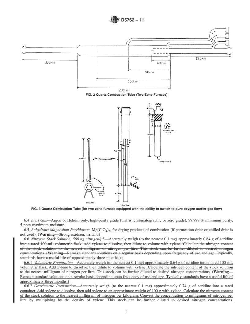 REDLINE ASTM D5762-11 - Standard Test Method for Nitrogen in Petroleum and Petroleum Products by Boat-Inlet Chemiluminescence