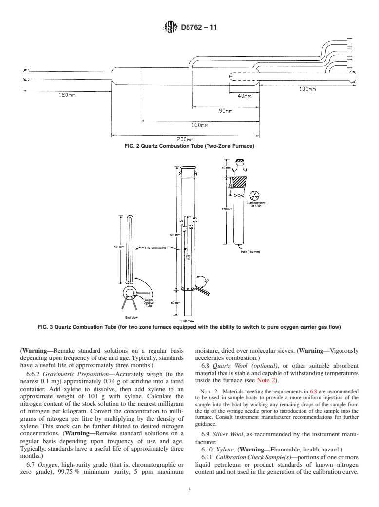 ASTM D5762-11 - Standard Test Method for Nitrogen in Petroleum and Petroleum Products by Boat-Inlet Chemiluminescence