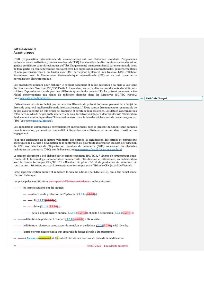 ISO 6165:2022 REDLINE ISO 6165:2022 - Earth-moving machinery — Basic types — Identification and vocabulary
Released:19. 10. 2022 - Page 4 preview