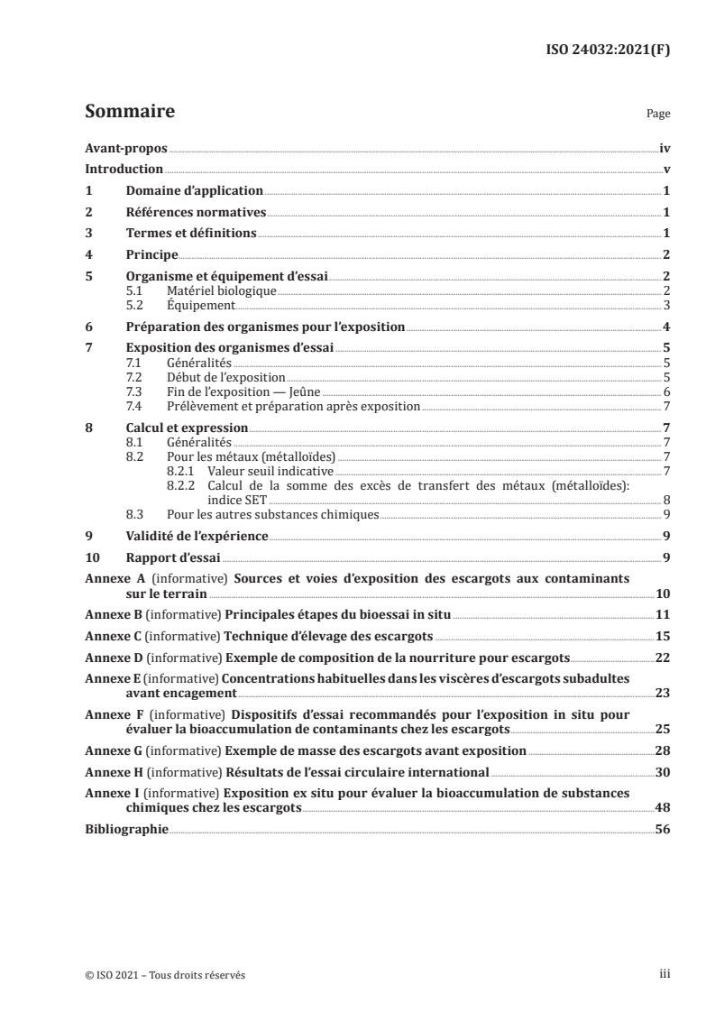 ISO 24032:2021 ISO 24032:2021 - Qualité du sol — Encagement in situ d’escargots pour la mesure de la bioaccumulation de contaminants
Released:12/8/2021