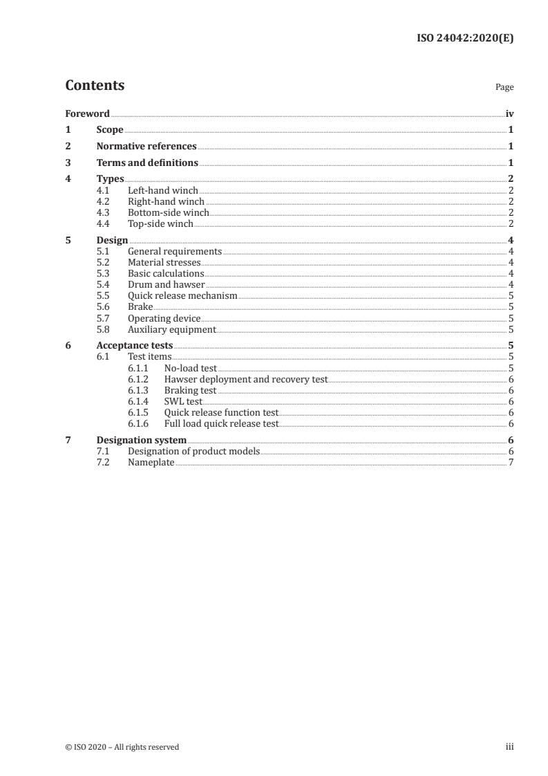 ISO 24042:2020 ISO 24042:2020 - Liquid cargo handling equipment — Crude oil offloading system —Tandem mooring winches
Released:10/23/2020