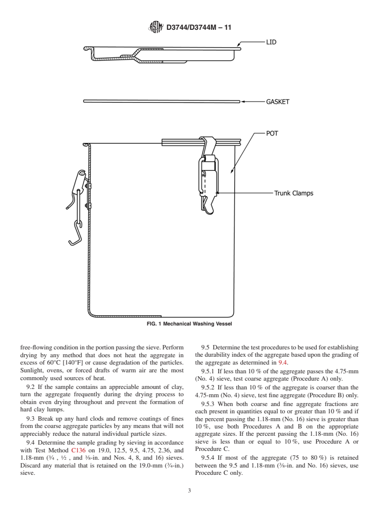 ASTM D3744/D3744M-11 - Standard Test Method for  Aggregate Durability Index