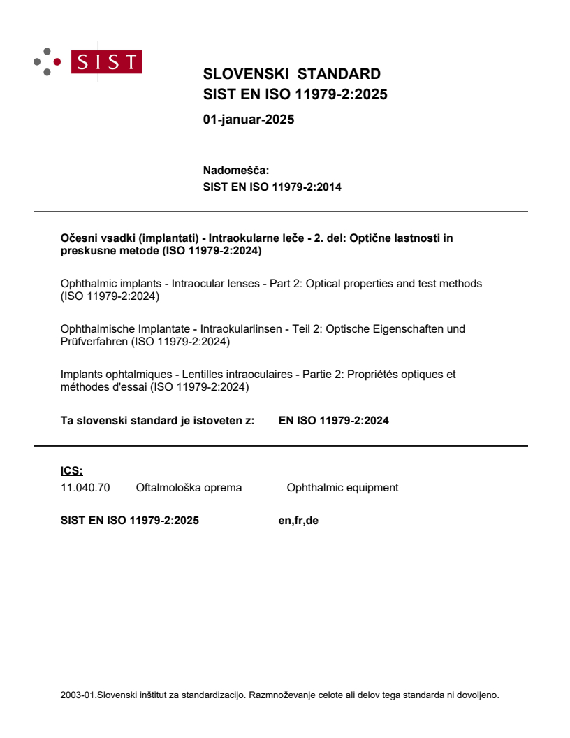 EN ISO 11979-2:2025