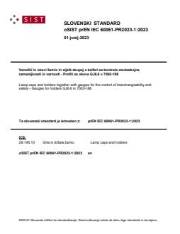 EN 60061-3:1993/A60:2024 prEN IEC 60061-PR2023-1:2023 - BARVE - Page 1 preview