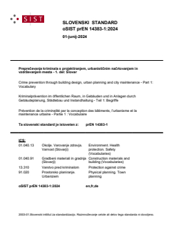 prEN 14383-1:2024 - Page 1 preview