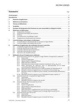 ISO 3506-5:2022 ISO 3506-5:2022 - Fasteners — Mechanical properties of corrosion-resistant stainless steel fasteners — Part 5: Special fasteners (also including fasteners from nickel alloys) for high temperature applications
Released:4/29/2022 - Page 3 preview