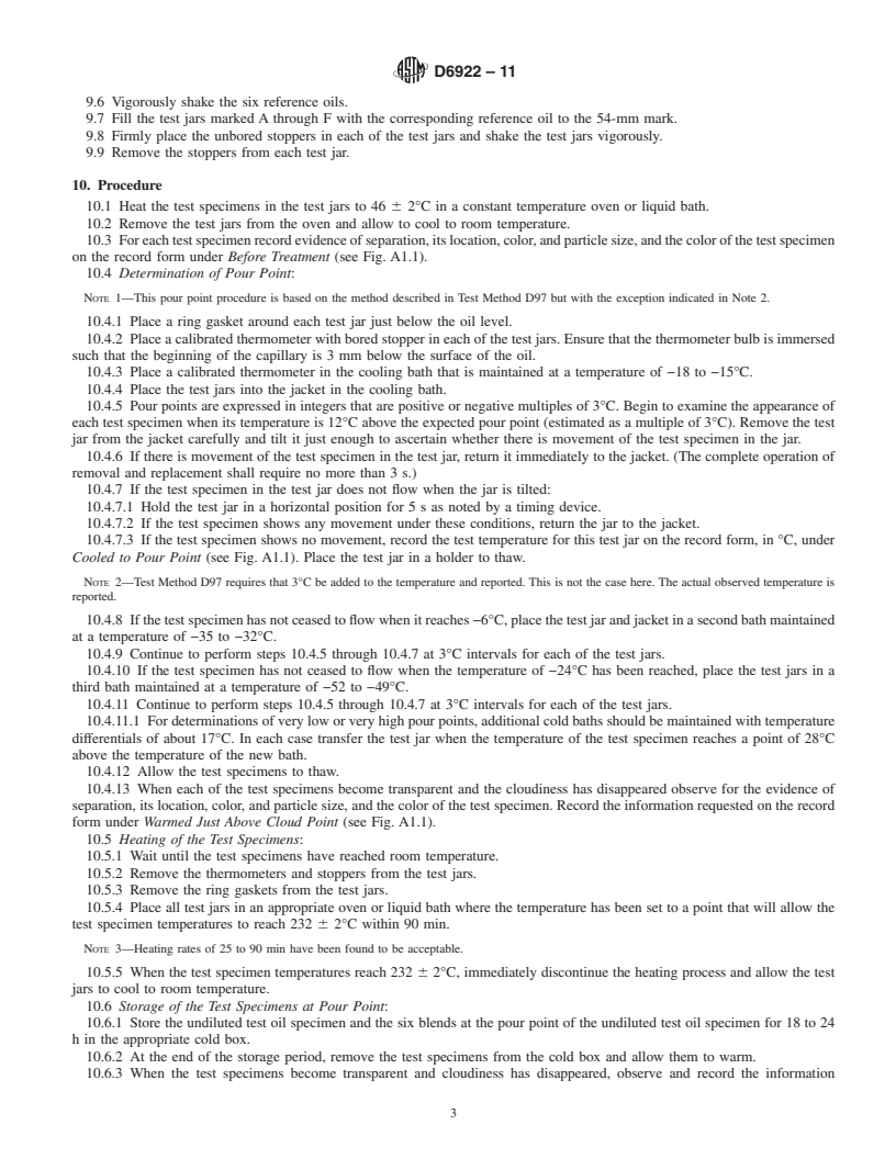 REDLINE ASTM D6922-11 - Standard Test Method for Determination of Homogeneity and Miscibility in Automotive Engine Oils