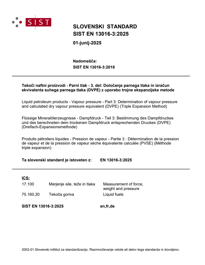 EN 13016-3:2025