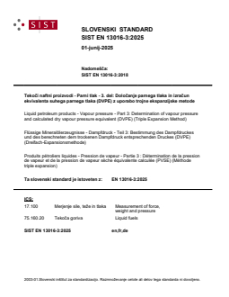 EN 13016-3:2025 - Page 1 preview