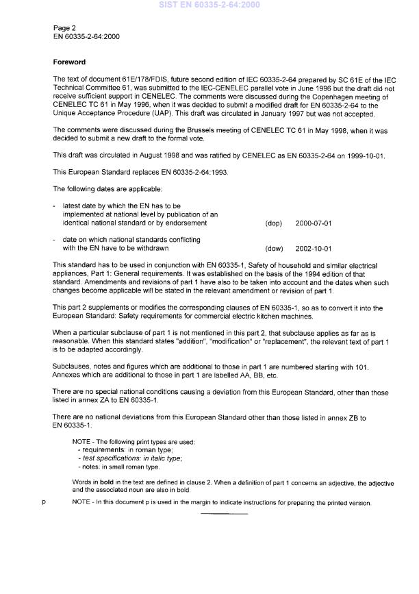 SIST EN 60335-2-64:2000 SIST EN 60335-2-64:2000 - Page 4 preview