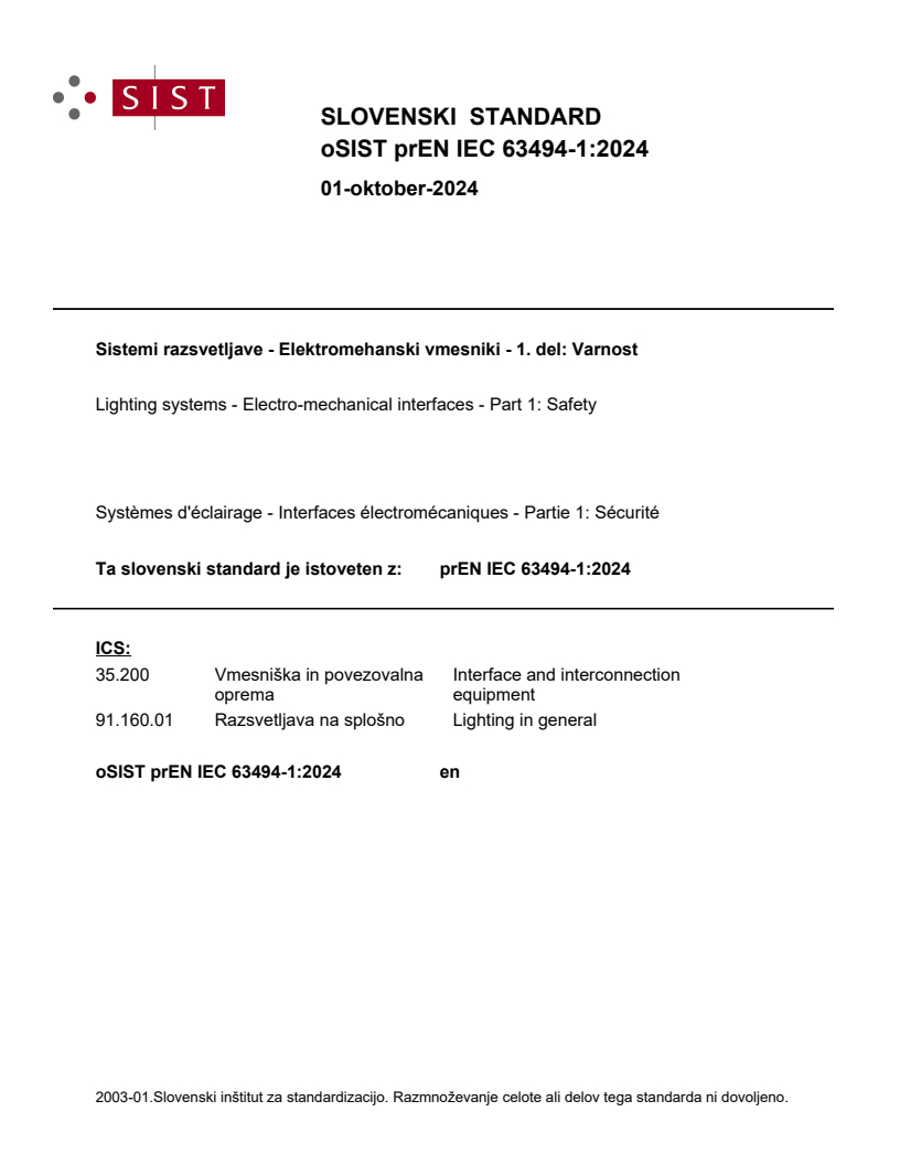 oSIST prEN IEC 63494-1:2024 oSIST prEN IEC 63494-1:2024