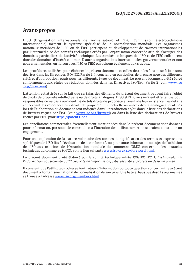 ISO/IEC 27006:2015/Amd 1:2020 - Technologies de l'information — Techniques de sécurité — Exigences pour les organismes procédant à l'audit et à la certification des systèmes de management de la sécurité de l'information — Amendement 1
Released:11/23/2020