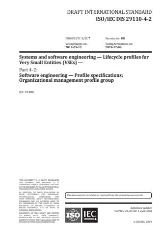 ISO/IEC PRF 29110-4-2