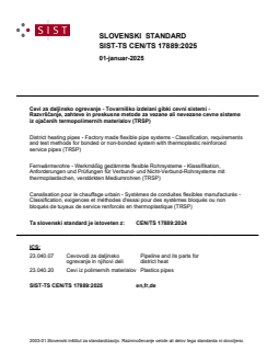 CEN/TS 17889:2024 TS CEN/TS 17889:2025 - Page 1 preview