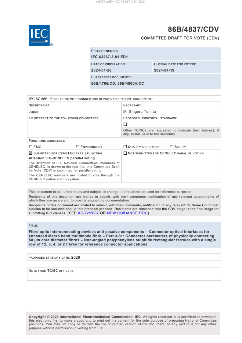 prEN IEC 63267-3-81:2024 - BARVE