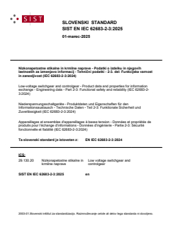 EN IEC 62683-2-3:2024 EN IEC 62683-2-3:2025 - Page 1 preview